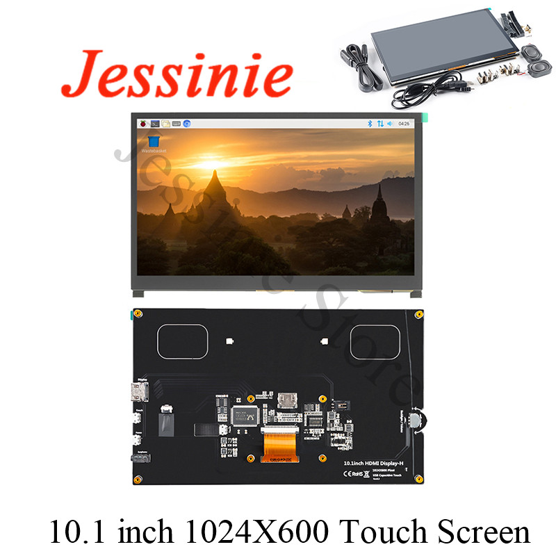 Raspberry Pi 10.1 Inch Capacitive Touch Screen Ips - Modulo display LCD compatibile HDMI da