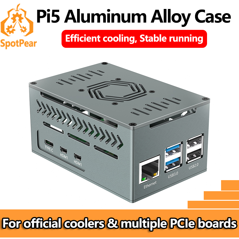 Argon One V3 M.2 Nvme Case - Custodia metallica in alluminio Raspberry Pi